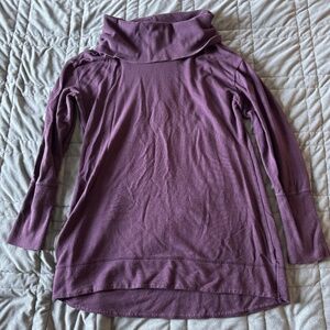 Merona L Purple Cowl Neck Sweater